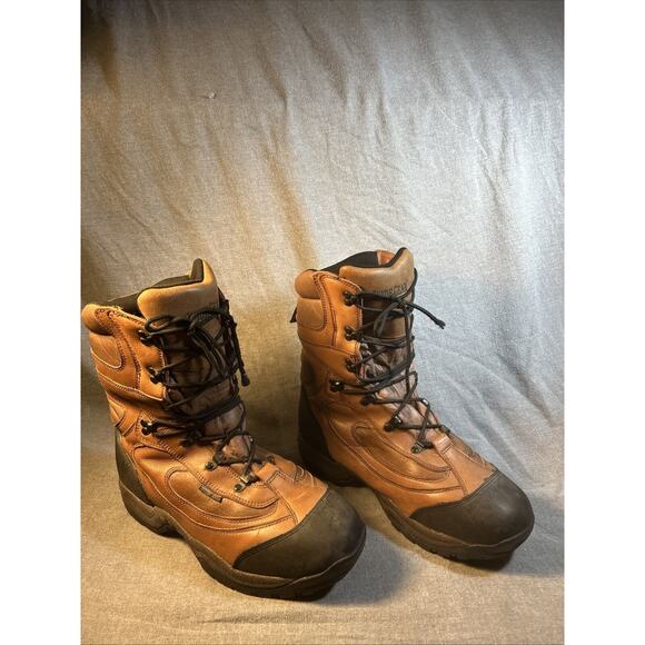 GUIDE GEAR 2000 g Thinsulate Ultra Brown Work Boots, Men's Sz 13 [BRC] - Picture 1 of 9